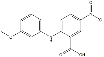 2-[(3-methoxyphenyl)amino]-5-nitrobenzoic acid Structure