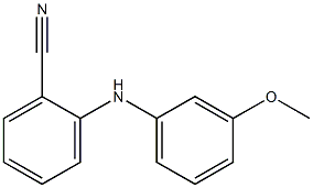 2-[(3-methoxyphenyl)amino]benzonitrile Structure