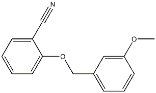 2-[(3-methoxyphenyl)methoxy]benzonitrile Structure