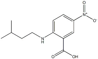 2-[(3-methylbutyl)amino]-5-nitrobenzoic acid 구조식 이미지