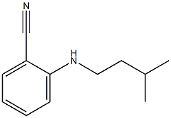 2-[(3-methylbutyl)amino]benzonitrile Structure