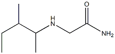 2-[(3-methylpentan-2-yl)amino]acetamide Structure