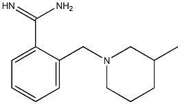 2-[(3-methylpiperidin-1-yl)methyl]benzenecarboximidamide 구조식 이미지