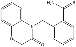 2-[(3-oxo-2,3-dihydro-4H-1,4-benzoxazin-4-yl)methyl]benzenecarbothioamide 구조식 이미지