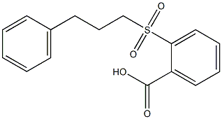 2-[(3-phenylpropane)sulfonyl]benzoic acid 구조식 이미지