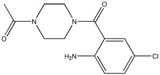 2-[(4-acetylpiperazin-1-yl)carbonyl]-4-chloroaniline 구조식 이미지