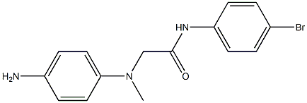 2-[(4-aminophenyl)(methyl)amino]-N-(4-bromophenyl)acetamide 구조식 이미지