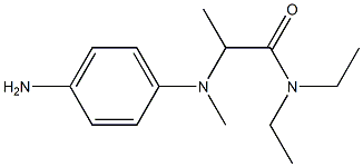 2-[(4-aminophenyl)(methyl)amino]-N,N-diethylpropanamide 구조식 이미지