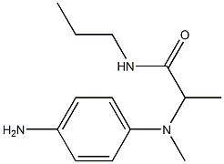 2-[(4-aminophenyl)(methyl)amino]-N-propylpropanamide 구조식 이미지