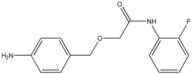 2-[(4-aminophenyl)methoxy]-N-(2-fluorophenyl)acetamide Structure