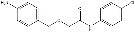 2-[(4-aminophenyl)methoxy]-N-(4-chlorophenyl)acetamide Structure