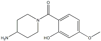 2-[(4-aminopiperidin-1-yl)carbonyl]-5-methoxyphenol Structure