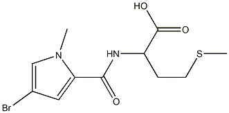 2-[(4-bromo-1-methyl-1H-pyrrol-2-yl)formamido]-4-(methylsulfanyl)butanoic acid Structure
