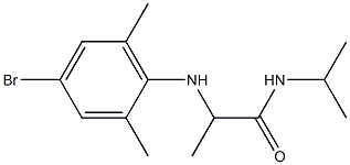 2-[(4-bromo-2,6-dimethylphenyl)amino]-N-(propan-2-yl)propanamide Structure