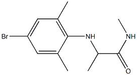 2-[(4-bromo-2,6-dimethylphenyl)amino]-N-methylpropanamide Structure