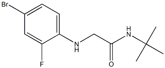 2-[(4-bromo-2-fluorophenyl)amino]-N-tert-butylacetamide Structure