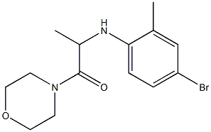 2-[(4-bromo-2-methylphenyl)amino]-1-(morpholin-4-yl)propan-1-one Structure