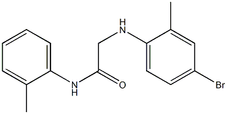 2-[(4-bromo-2-methylphenyl)amino]-N-(2-methylphenyl)acetamide 구조식 이미지