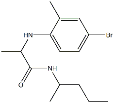 2-[(4-bromo-2-methylphenyl)amino]-N-(pentan-2-yl)propanamide Structure