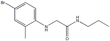 2-[(4-bromo-2-methylphenyl)amino]-N-propylacetamide 구조식 이미지