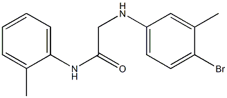 2-[(4-bromo-3-methylphenyl)amino]-N-(2-methylphenyl)acetamide 구조식 이미지