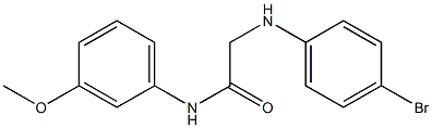 2-[(4-bromophenyl)amino]-N-(3-methoxyphenyl)acetamide 구조식 이미지