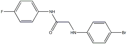 2-[(4-bromophenyl)amino]-N-(4-fluorophenyl)acetamide 구조식 이미지
