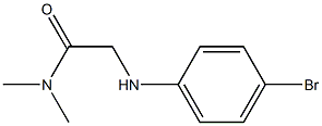 2-[(4-bromophenyl)amino]-N,N-dimethylacetamide Structure