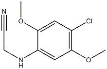 2-[(4-chloro-2,5-dimethoxyphenyl)amino]acetonitrile Structure