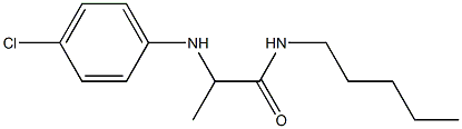 2-[(4-chlorophenyl)amino]-N-pentylpropanamide Structure