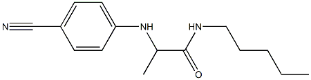 2-[(4-cyanophenyl)amino]-N-pentylpropanamide Structure