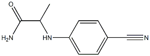 2-[(4-cyanophenyl)amino]propanamide Structure