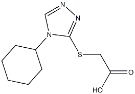 2-[(4-cyclohexyl-4H-1,2,4-triazol-3-yl)sulfanyl]acetic acid Structure