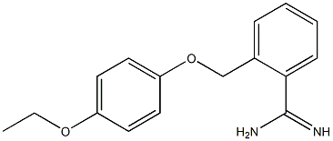 2-[(4-ethoxyphenoxy)methyl]benzenecarboximidamide Structure
