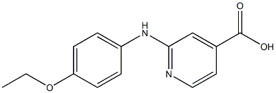 2-[(4-ethoxyphenyl)amino]pyridine-4-carboxylic acid 구조식 이미지