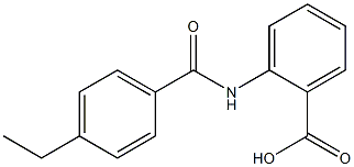 2-[(4-ethylbenzene)amido]benzoic acid 구조식 이미지