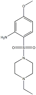 2-[(4-ethylpiperazine-1-)sulfonyl]-5-methoxyaniline 구조식 이미지