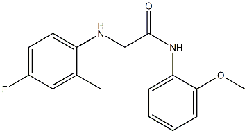 2-[(4-fluoro-2-methylphenyl)amino]-N-(2-methoxyphenyl)acetamide Structure