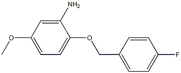 2-[(4-fluorobenzyl)oxy]-5-methoxyaniline Structure