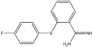 2-[(4-fluorophenyl)sulfanyl]benzene-1-carboximidamide Structure