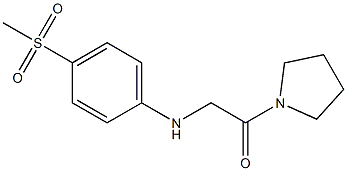 2-[(4-methanesulfonylphenyl)amino]-1-(pyrrolidin-1-yl)ethan-1-one Structure