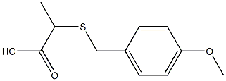 2-[(4-methoxybenzyl)thio]propanoic acid 구조식 이미지