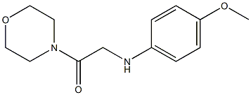 2-[(4-methoxyphenyl)amino]-1-(morpholin-4-yl)ethan-1-one 구조식 이미지