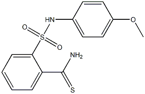 2-[(4-methoxyphenyl)sulfamoyl]benzene-1-carbothioamide 구조식 이미지