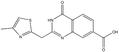 2-[(4-methyl-1,3-thiazol-2-yl)methyl]-4-oxo-3,4-dihydroquinazoline-7-carboxylic acid Structure
