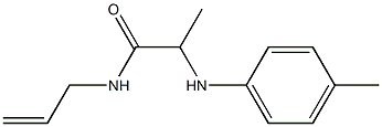2-[(4-methylphenyl)amino]-N-(prop-2-en-1-yl)propanamide 구조식 이미지