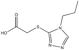 2-[(4-propyl-4H-1,2,4-triazol-3-yl)sulfanyl]acetic acid 구조식 이미지