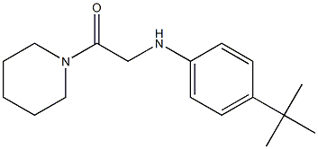 2-[(4-tert-butylphenyl)amino]-1-(piperidin-1-yl)ethan-1-one Structure