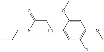 2-[(5-chloro-2,4-dimethoxyphenyl)amino]-N-propylacetamide Structure