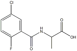 2-[(5-chloro-2-fluorophenyl)formamido]propanoic acid Structure